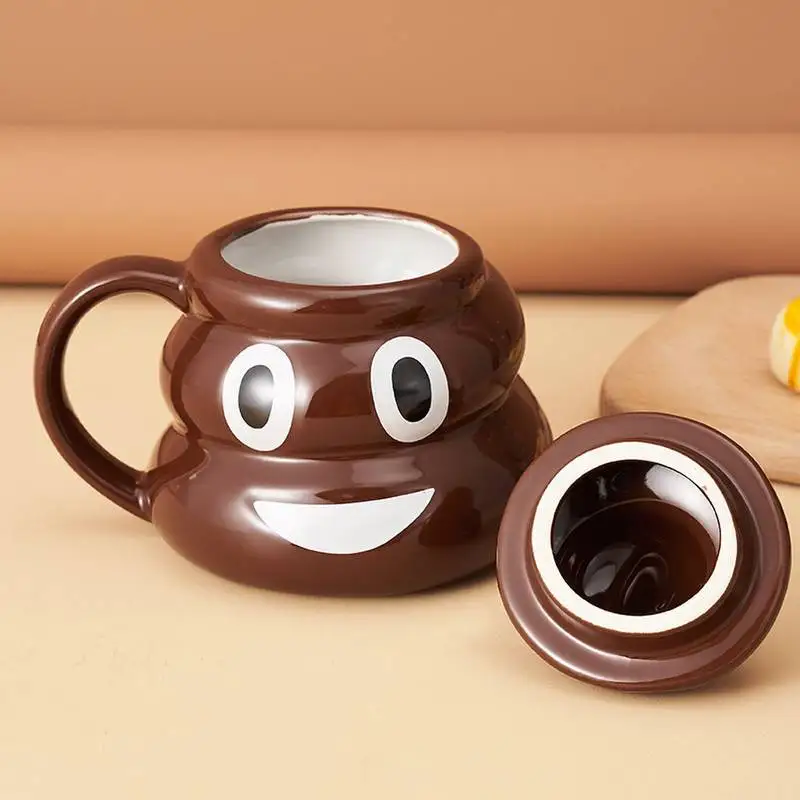 Weird Creative Poo Shaped Ceramics Mugs Coffee mug Milk Tea office Cups Drinkware the Best birthday Gift for Friends