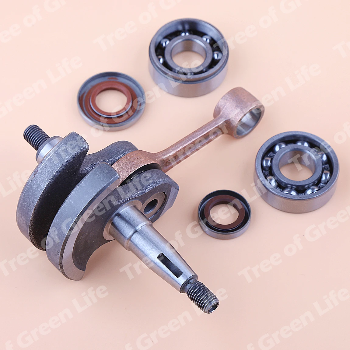 Trục Khuỷu Quay Trục Cho Stihl BR340 BR380 BR420 Chịu Lực Dầu Bộ Con Dấu Ba Lô Máy Thổi Thay Thế Một Phần