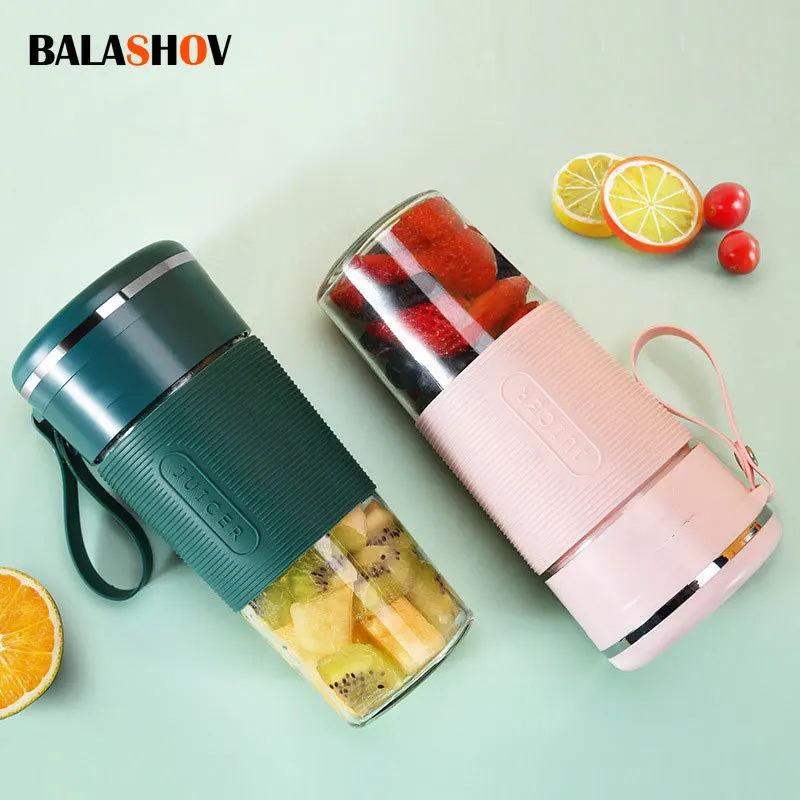 Wireless Portable Juicer 6-Knife USB Electric 300ML Blender Mini Blender Smoothie Blender Cup Food Processor Kitchen Appliances