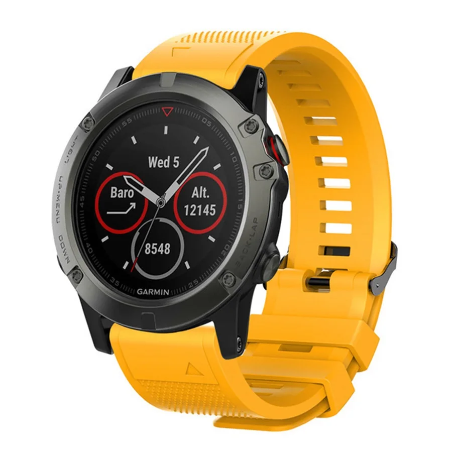 Liberação rápida cinta pulseira para garmin fenix 5 5S 5x plus 6 6s 6x pro silicone bandas pulseira de relógio para garmin forerunner 935 945