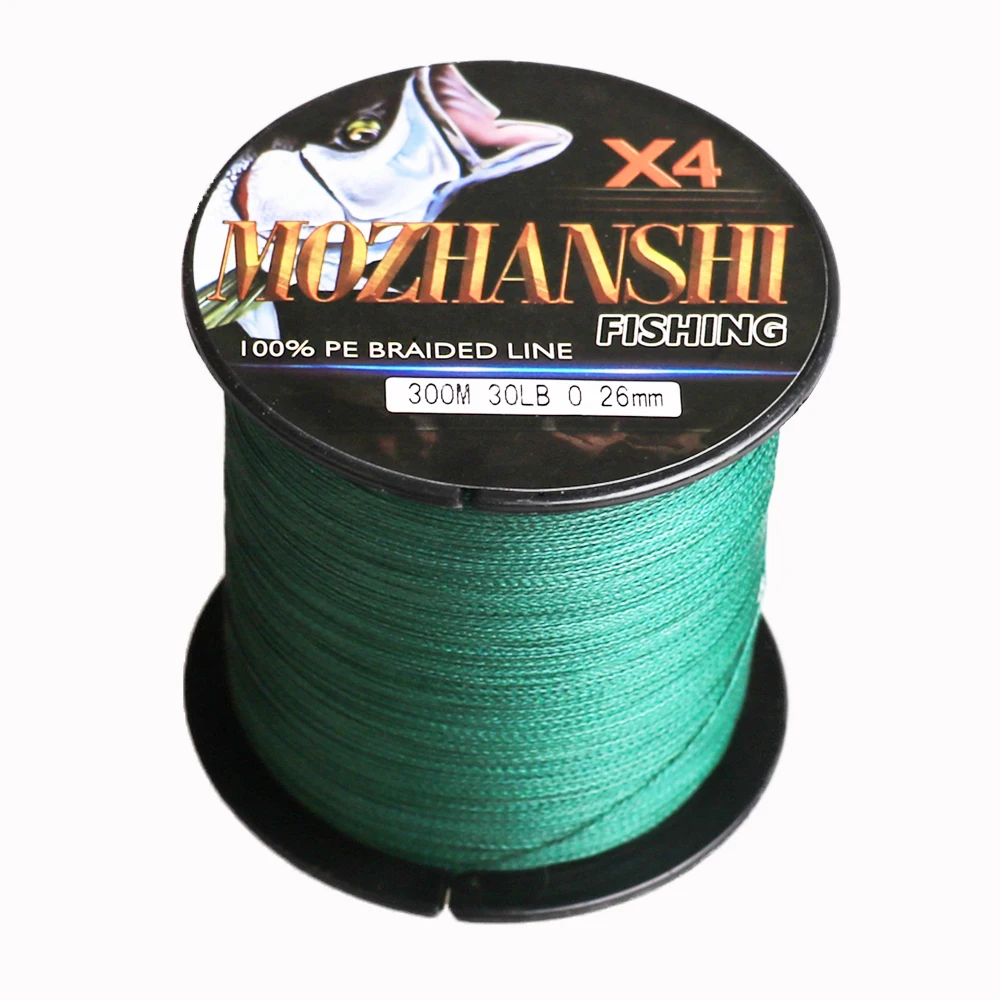 

MOZHANSHI 4 нити 300 м 6-100LB 100% полиэтиленовая многонитевая плетеная рыболовная леска