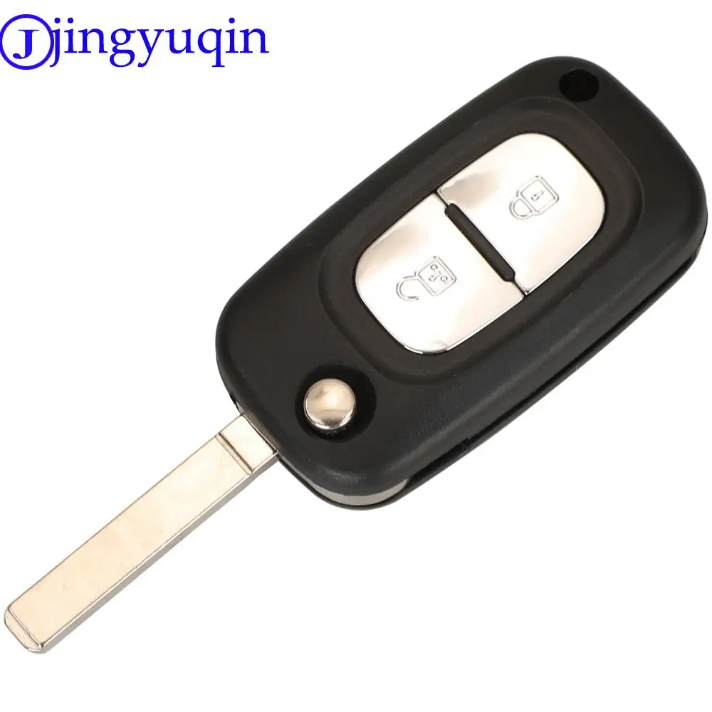 jingyuqin 2/3 Buttons Remote Car Key Shell Case Cover Fob For Mercedes Benz Smart Fortwo 453 Forfour 2015 2016 2017 Folding Key