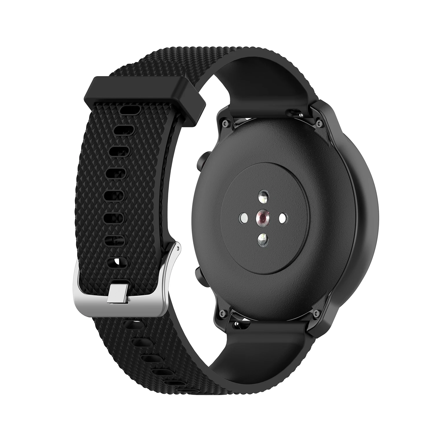 Pulseira de silicone macio para huami amazfit gts gtr 42mm pulseira 20mm para xiaomi amazfit bip bit juventude wearable pulseira de relógio