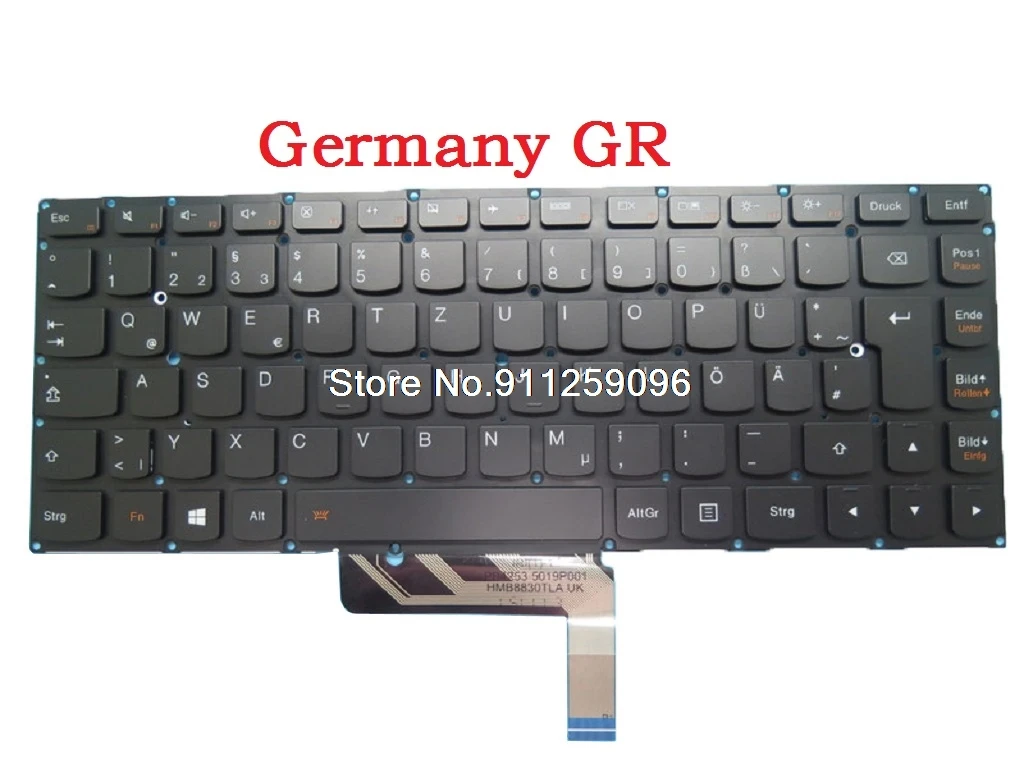 Keyboard For Lenovo YOGA 4 PRO 900-13ISK 900S-13ISK United Kingdom UK English US Belgium BE Germany GR SN20H55988 SN20H56041