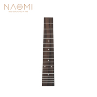 NAOMI Rosewood Ukulele Fingerboard 18 Frets 23 Inch Uke Fretboard W/ White Dots Inlay Ukulele Parts Accessories