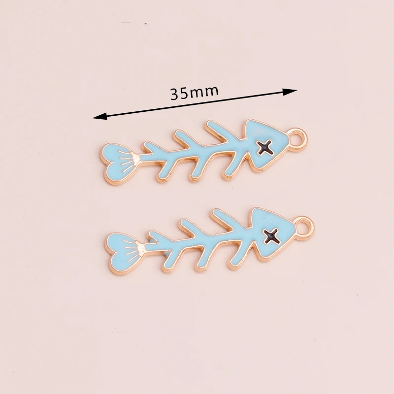 10 stücke Mix Nette Emaille Shell Seestern Charme Anhänger der Halskette Ohrringe Schlüsselanhänger Handemade DIY Schmuck Machen Zubehör – Detail 22