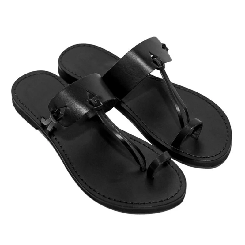 Retro Sandals Men Summer Beach Casual Shoes Neutral Gladiator Flat Sandals Outdoor Ladies Slippers Open Toe Large Size