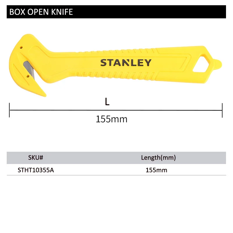 Stanley safety knives box opener cardboard knife concealed blade box cutter for household warehouse logistics effeciently tools