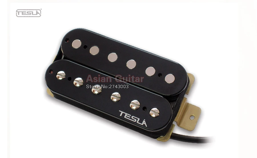 Tesla PLASMA-X1 Humbucker Alnico Guitar Pickup, Gold Color, Neck or Bridge Position