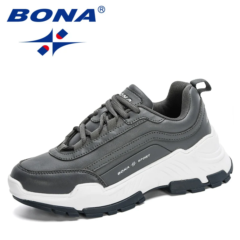 BONA New Designers Casual Sneakers Women Thick Sole Ladies Platform Walking Footwear Height Increasing Shoes Feminimo Comfy