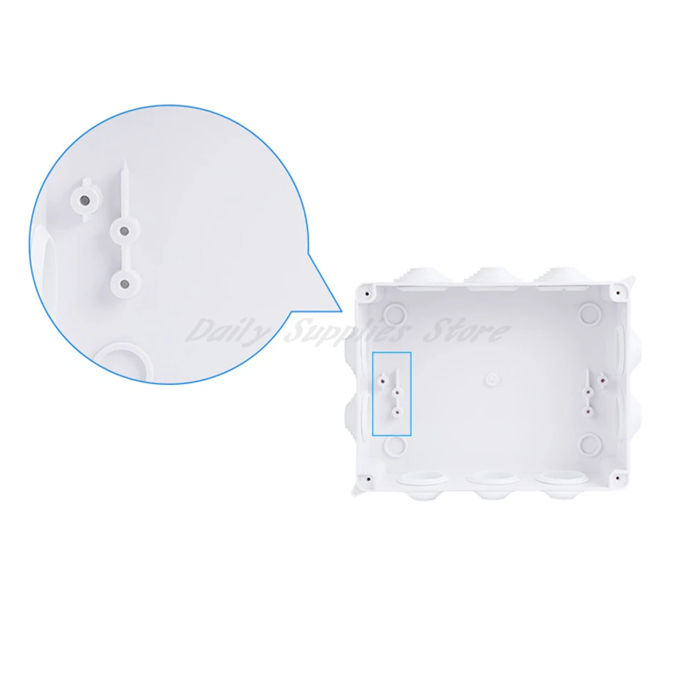 1pcs New ABS Outdoor Monitoring Waterproof Power Box Plastic Distribution Junction Box With Hole