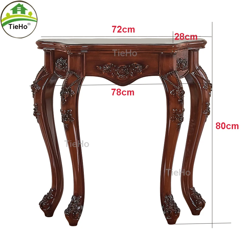 TieHo-European Porch Cabinet, Porch Table, Console Table for Living Room Hallway Ornaments Statues, Entry Table, Home Furniture