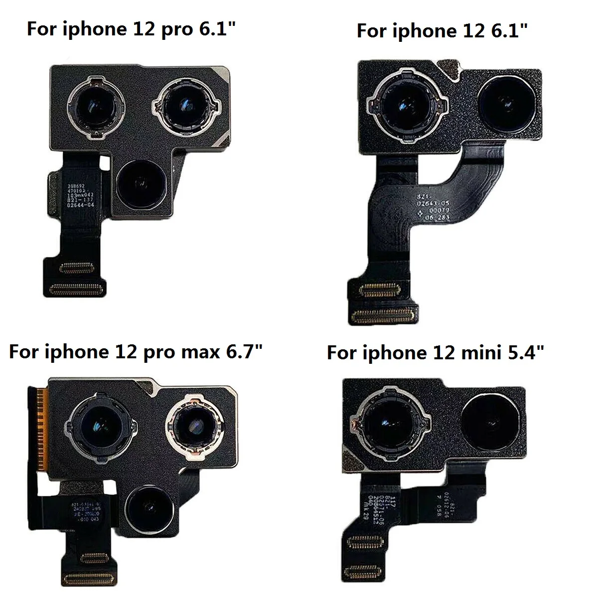 

For Apple iphone 12/12 Mini/ 12 Pro/12 Pro Max Max Back Rear Main Camera Module Flex Cable Ribbon