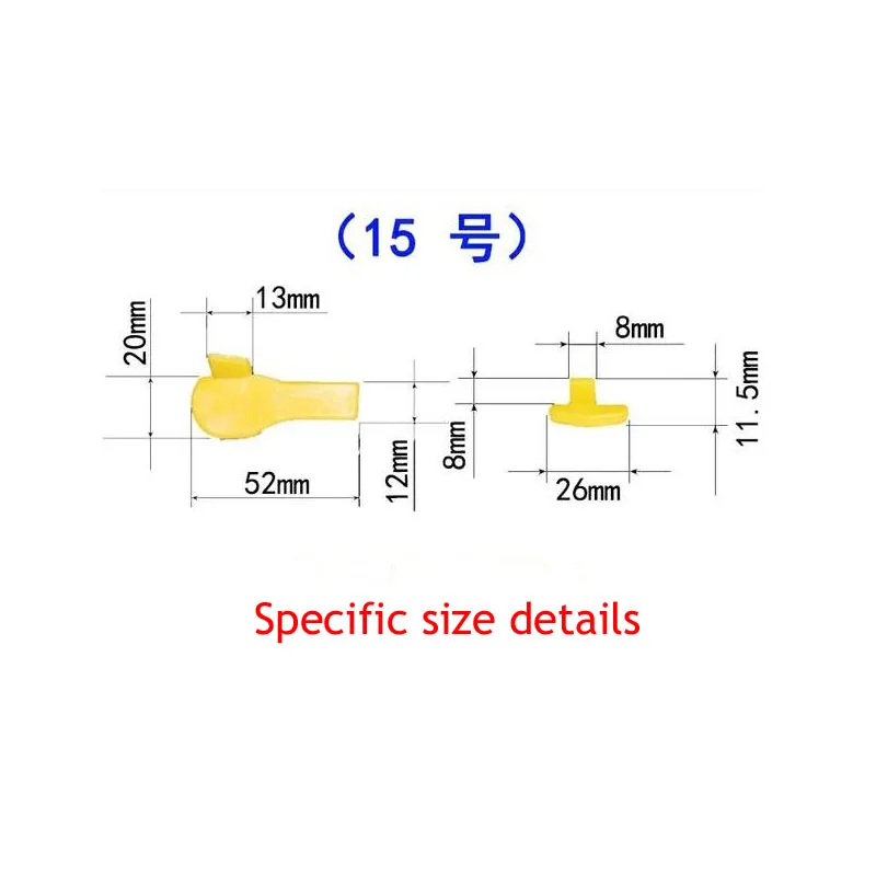 10PC Tire Raking Machine Accessories Bird Head Gasket Clip Plastic Protective Pad Anti-wear Slider