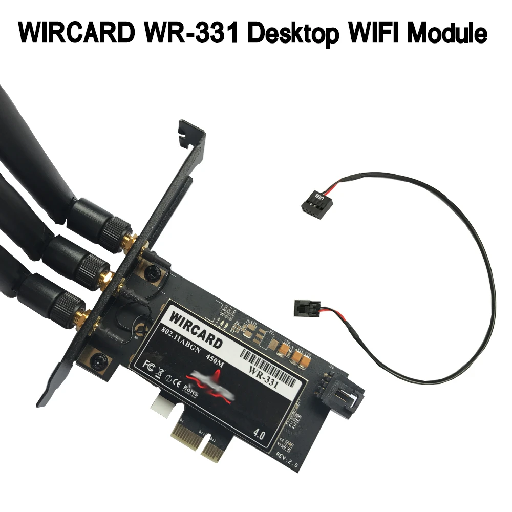 WR-331 BCM94331 Dual Band WIFI Module PCI-EX1 WIFI Card For Desktop 450Mbps