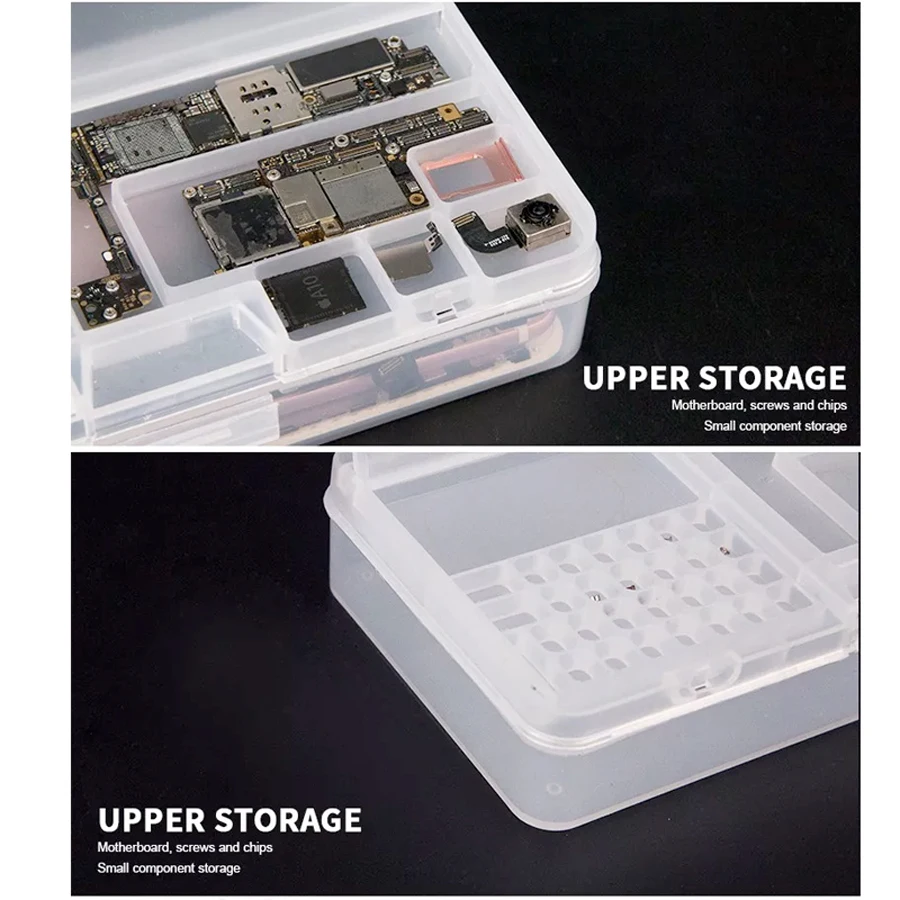 1pcs SUNSHINE SS-001A Storage Box Multi-function Phone LCD Screen Motherboard IC Chips Parts Organizer Phone Repair Storage Box