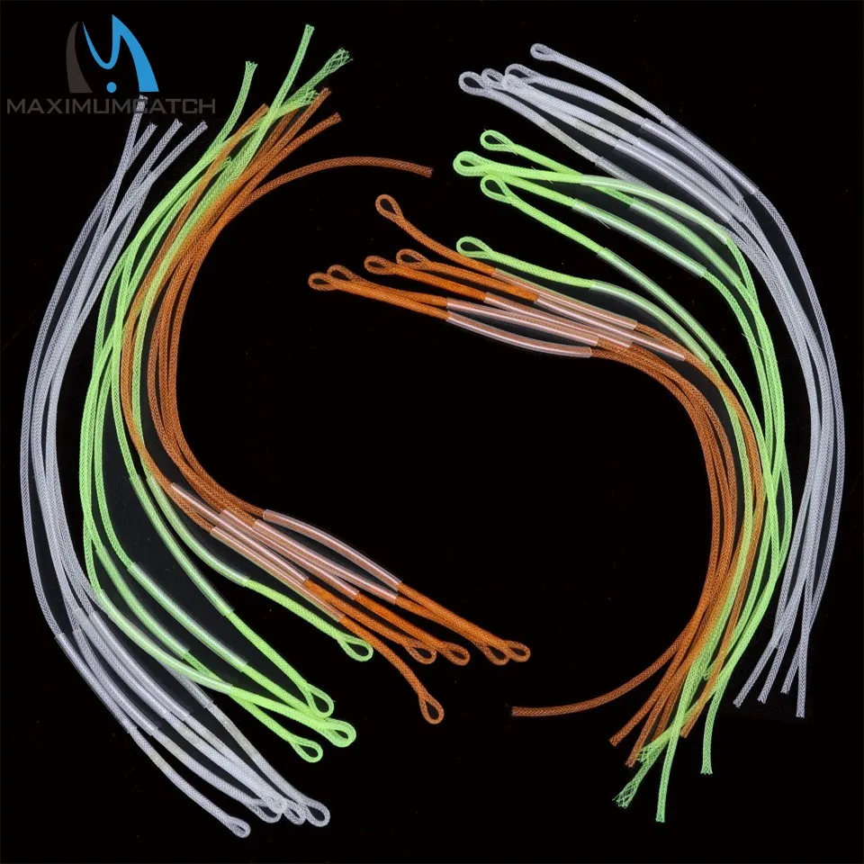 Maximumcatch 10pc 30LB/50LB Braided Fly Fishing Loop Connector Fly Fishing Line