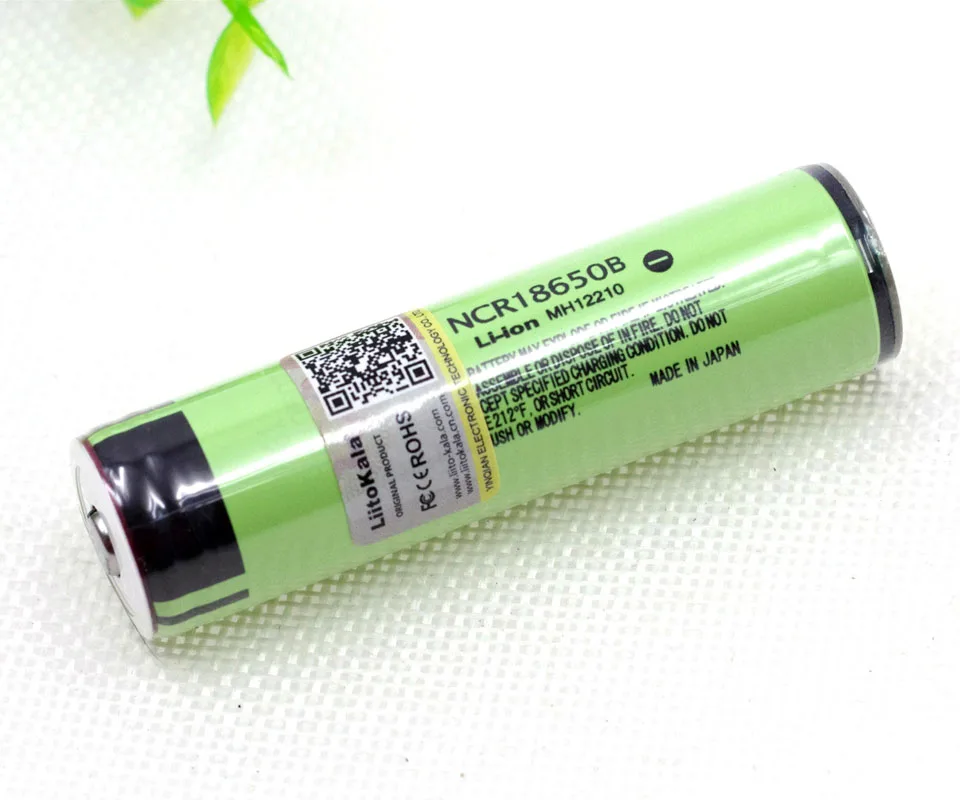 Liitokala New secure Original NCR18650B 3400mAh 18650 Rechargeable Battery with PCB 3.7v for Flashlight batteries + Storage box