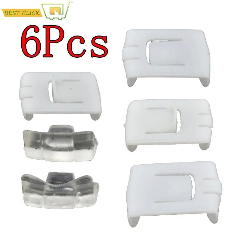 6pcs Seat Rail Runner Clip Slider Guide Piece For VW MK1 MK2 MK3 Golf Passat Polo Jetta Corrado Caddy Scirocco For Audi 4000 100