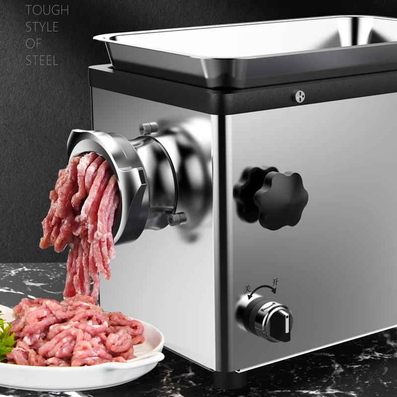 1300w Electric Meat Grinder Stainless Steel Household Enema Machine Shredded Vegetables Minced Stuffing Food Processor 180Kg/H