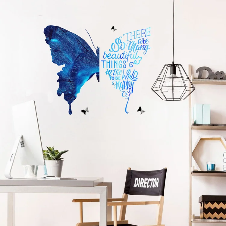 Kreativer Wandaufkleber mit Schmetterlingsmuster, Wohnzimmer-Sofa-Hintergrunddekoration, Wandbildkunst, Schlafzimmer-Dekor, selbstklebende Aufkleber – Detail 4