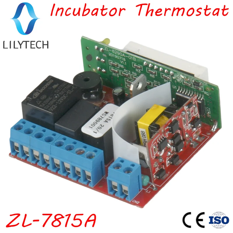 ZL-7815A, Thermostat for Incubator, Incubator Controller, with Two Timer Outputs for Egg Tray Turn and Air Exhaustion, Lilytech