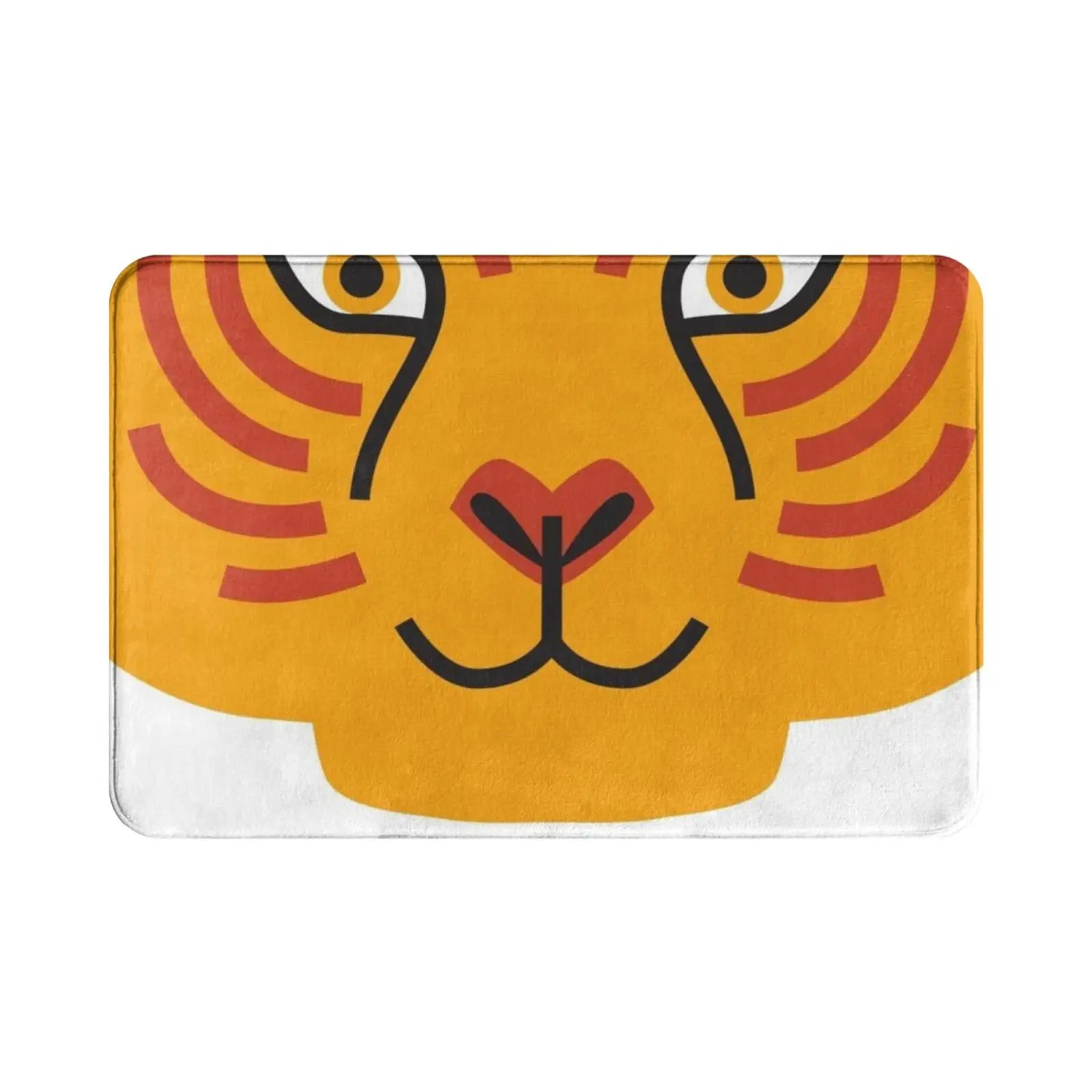 The Tigger Carpet Mat Rug Cushion Soft Non-Slip Tiger Child Young Tiger Wild Savannah Jungle Orange Striped Eyes Mouth