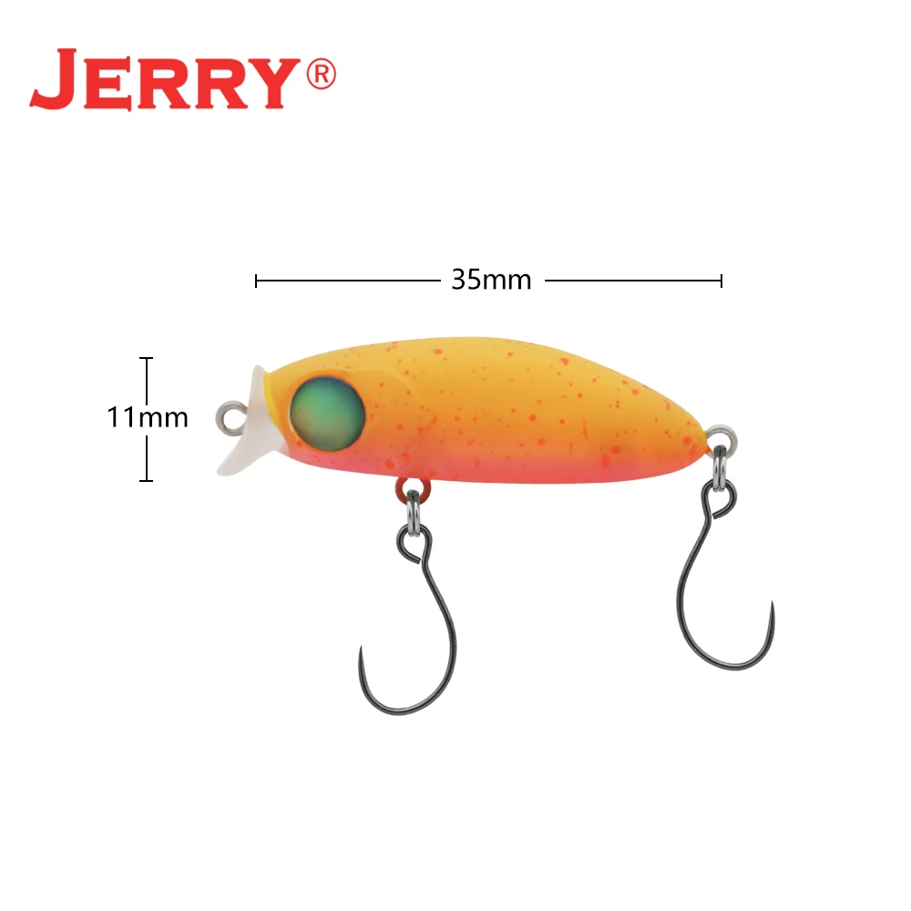 Jerry 1.37in 35mm Ceres Floating Lrf Fishing Lure Rock Minnow Wobbler Hard Bait Area Trout Perch Rockfish Plug Ultralight