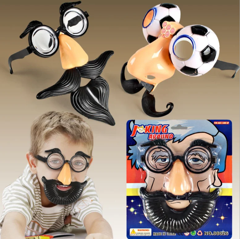 Party Favors Mask Kids Adults Funny Glasses Prank Toys Dress Up Props Halloween Masquerade Party Decoration New Fashion 1pc/set