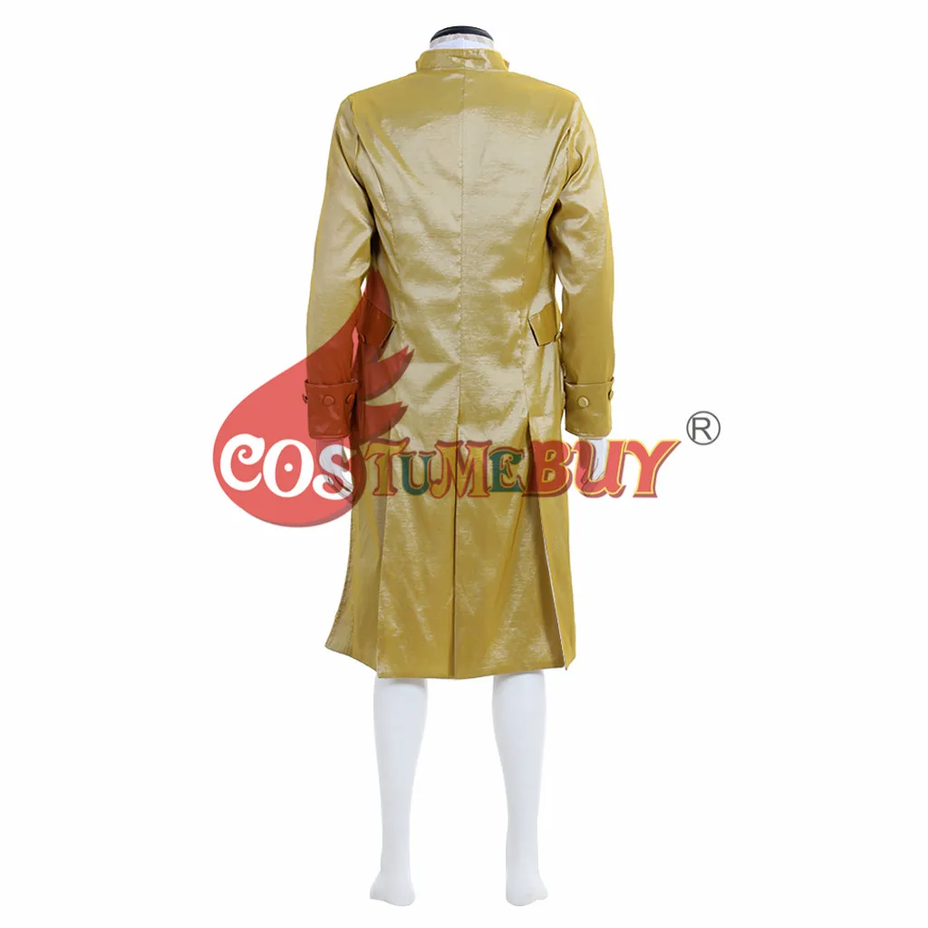 Costumebuy 18th British Prince Costume Retro Gothic Aristocrat Men Wedding Dress Medieval Gentleman Golden Suit Custom Made