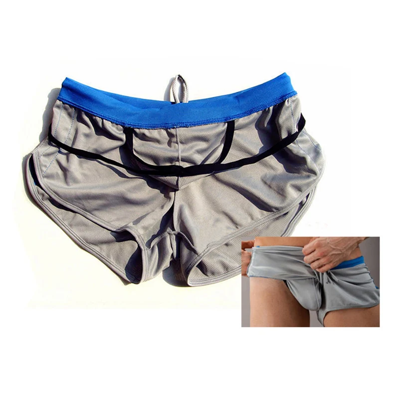 Sports Men Polyester Quick Drying Running Shorts Summer Beach Sexy Shorts