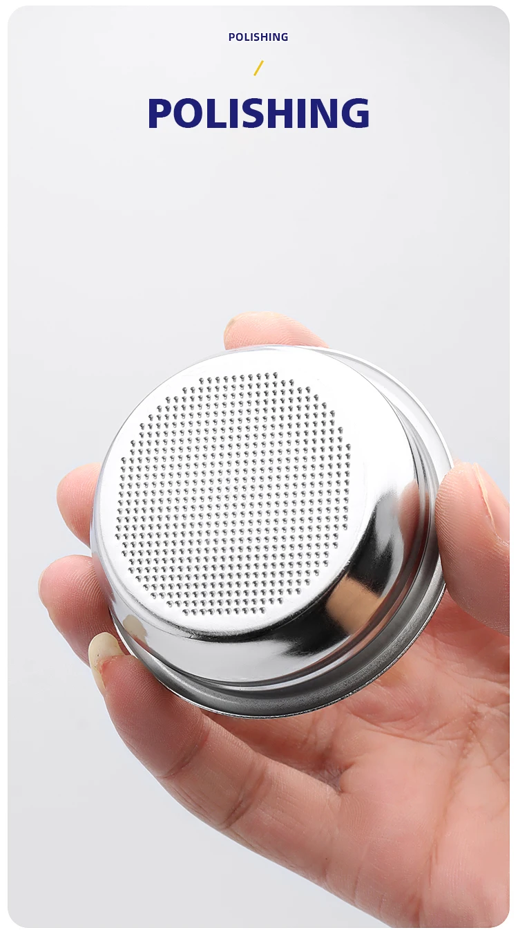 Coffee Filter Basket 51mm 54mm 58mm Clean Cup Non Pressurized Replacement For E61 Delonghi Breville Portafilter Accessories