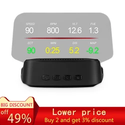 2020new Car HUD head-up display OBD2 smart carplay navigazione carlife Speed HD proiezione telecomando volante wireless