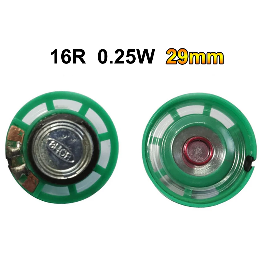 Cltgxdd 2PCS Nuovo Ultra-sottile Altoparlante Campanello Corno Giocattolo-car corno 16 ohm 0.5W 0.25W 16R Altoparlante 21 23 27 29 36 40 millimetri