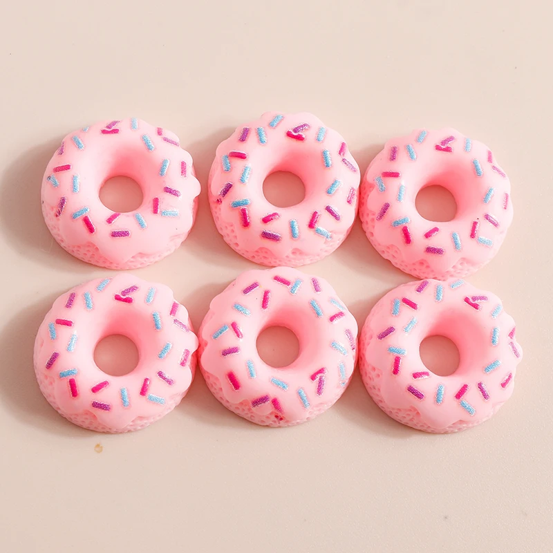 10 Stück Mix Mini Süße Lebensmittel Dessert Donut Kuchen Flache Rückseite Harz Cabochon Verzierungen DIY Scrapbooking für Mädchen Haarschleifen – Detail 19