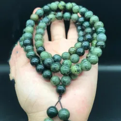 Natural Tibetan Jade Medicine King Stone108 Multi Circle Buddha Beads Hand String Men's and Women's Health Care Bracelet Jewelry