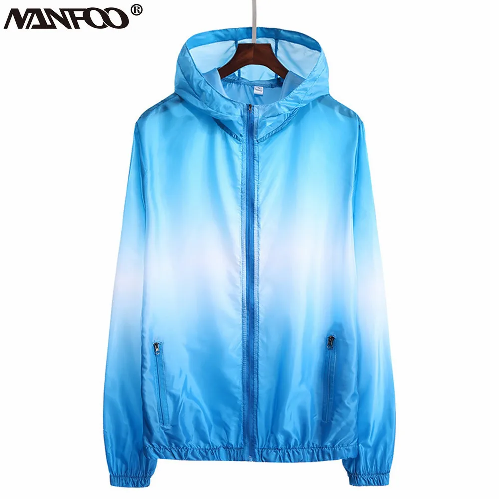 Lightweight SkinThin Outdoor Sports Jacket Hooded Polyester Waterproof Running Jacket Summer UV-Resistant Hiking Cycling Jacket