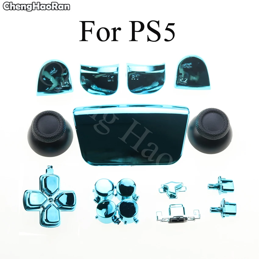 ChengHaoRan 1set per Controller galvanico PS5 parti del Gamepad Joystick Touch Pad Cover pulsante di attivazione accessori per pulsanti Dpad