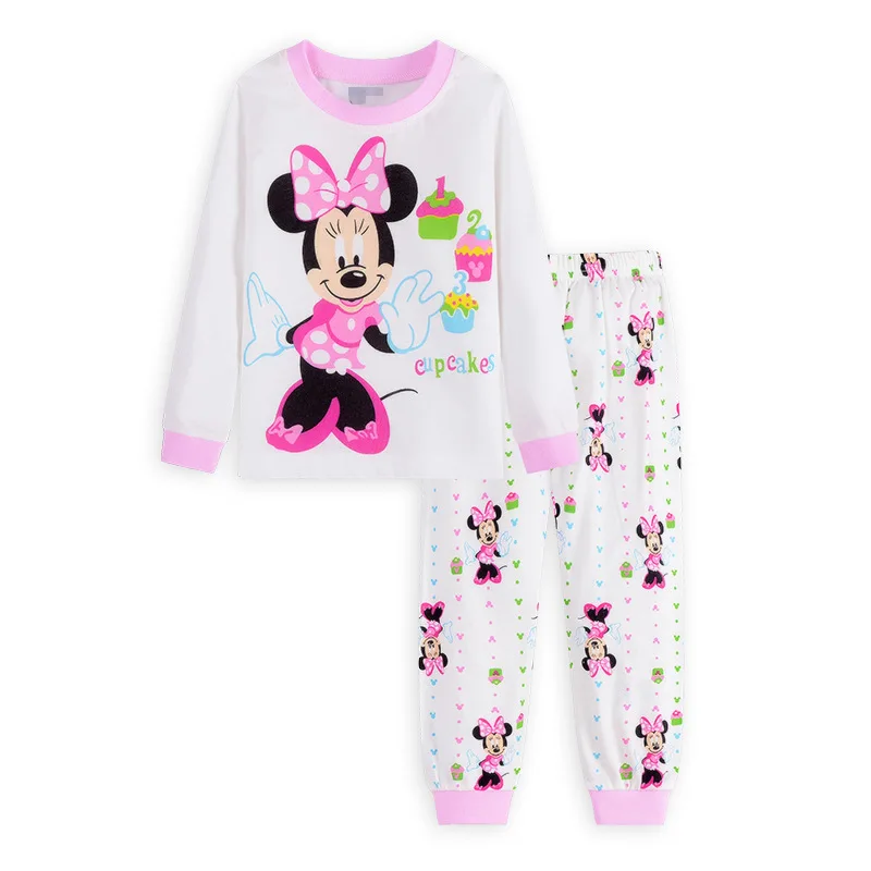 Autumn Disney Children\'s Clothing Sets Sleepwear Clothes Kids Mickey Collection Pajamas Set Baby Girls Pijamas Minnie Pyjamas