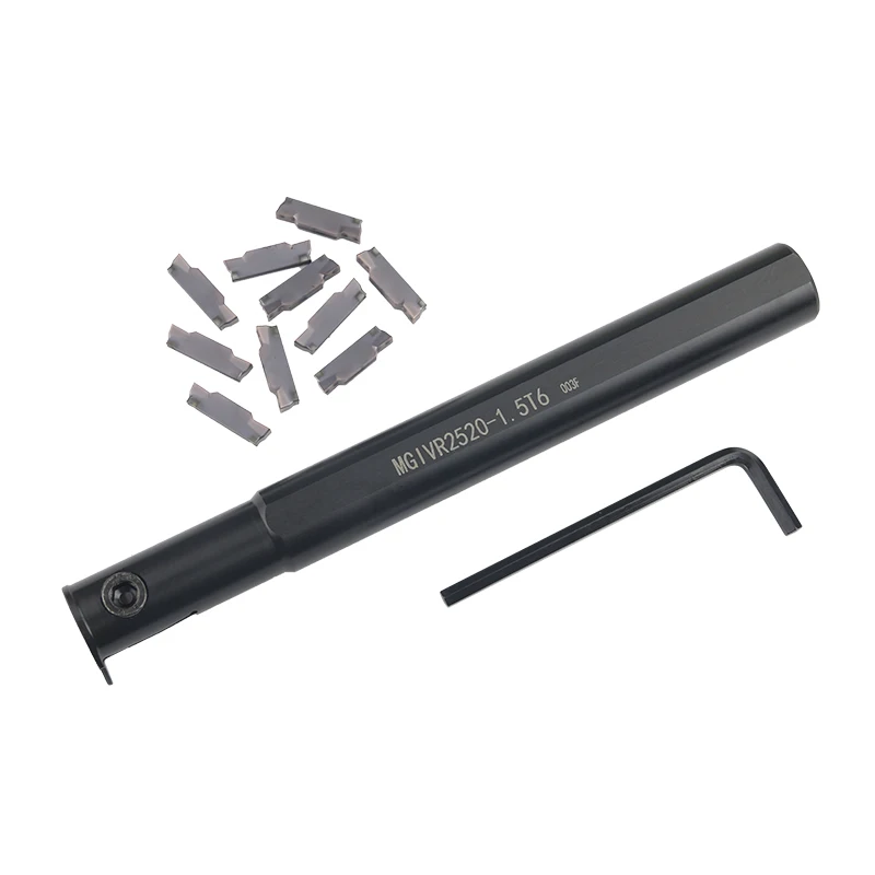 Imagem -04 - Grooving Tool Holder Mgmn Carbide Insert Mgivr Straight Shank Ferramenta de Torno Interno Lathe Bar 1pc Mgivr25201.5 2.5