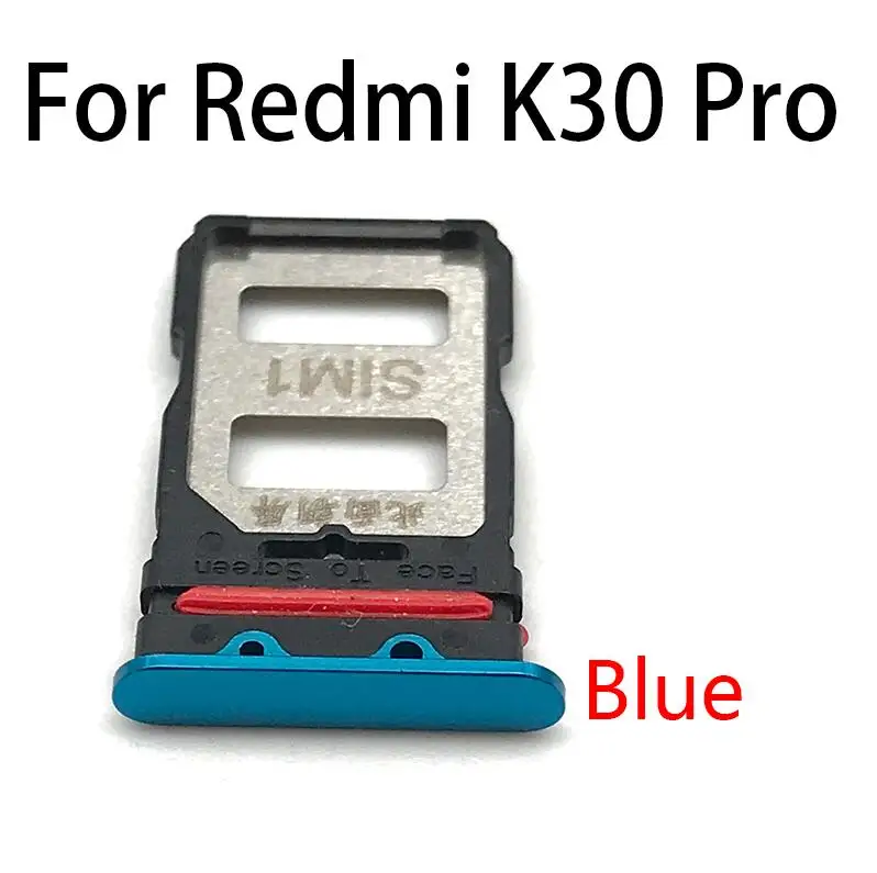 NEW For Xiaomi POCO F2 Pro / Redmi K30 Pro Nano Sim Card Holder Tray Dual SD Card chip slot drawer Replacement Part