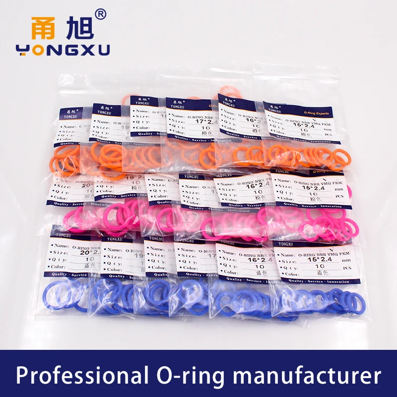 20PCS/Lot Colorful Silicon Rubber O-Ring VMQ Thickness CS2.4mm OD15/16/17/18/19/20*2.4mm O Ring Seal Rubber Gasket Ring