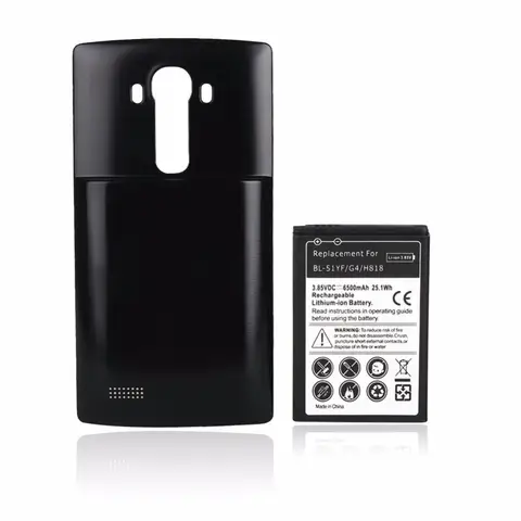 1x 6500mAh BL-51YF Extended Battery + Back Cover For LG G4 H818/N VS999 F500 F500S F500K F500L H815 H810 H819 Batteries