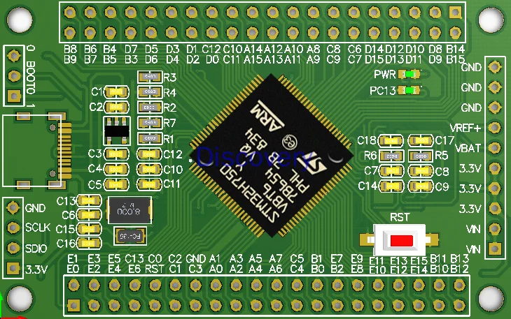 STM32H750VBT6 MCU H7 Core Board Large Capacity New Product Development 100PIN Evaluation Board