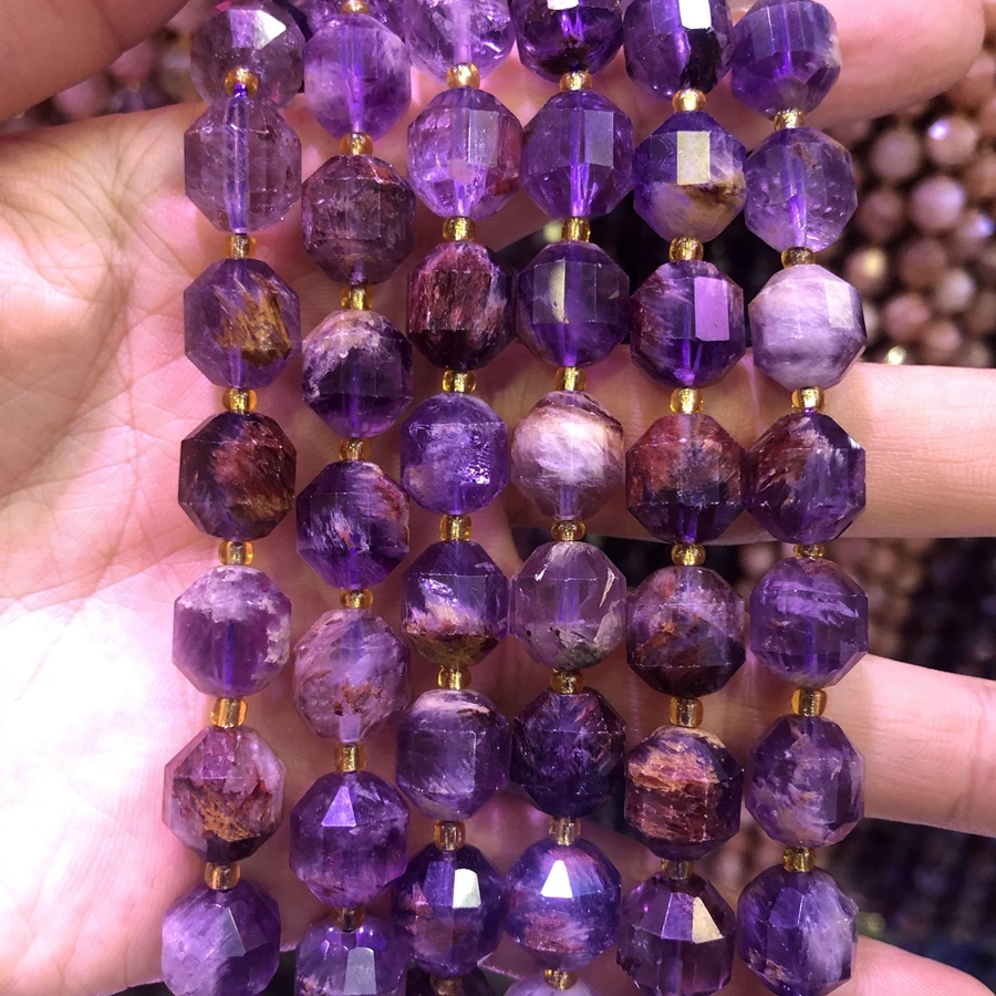 

Wholesale 1string of 15.5" A Quality Faceted Auralite 23- Beads, 10mm Faceted Round Gem Stone Loose Beads for jewelry