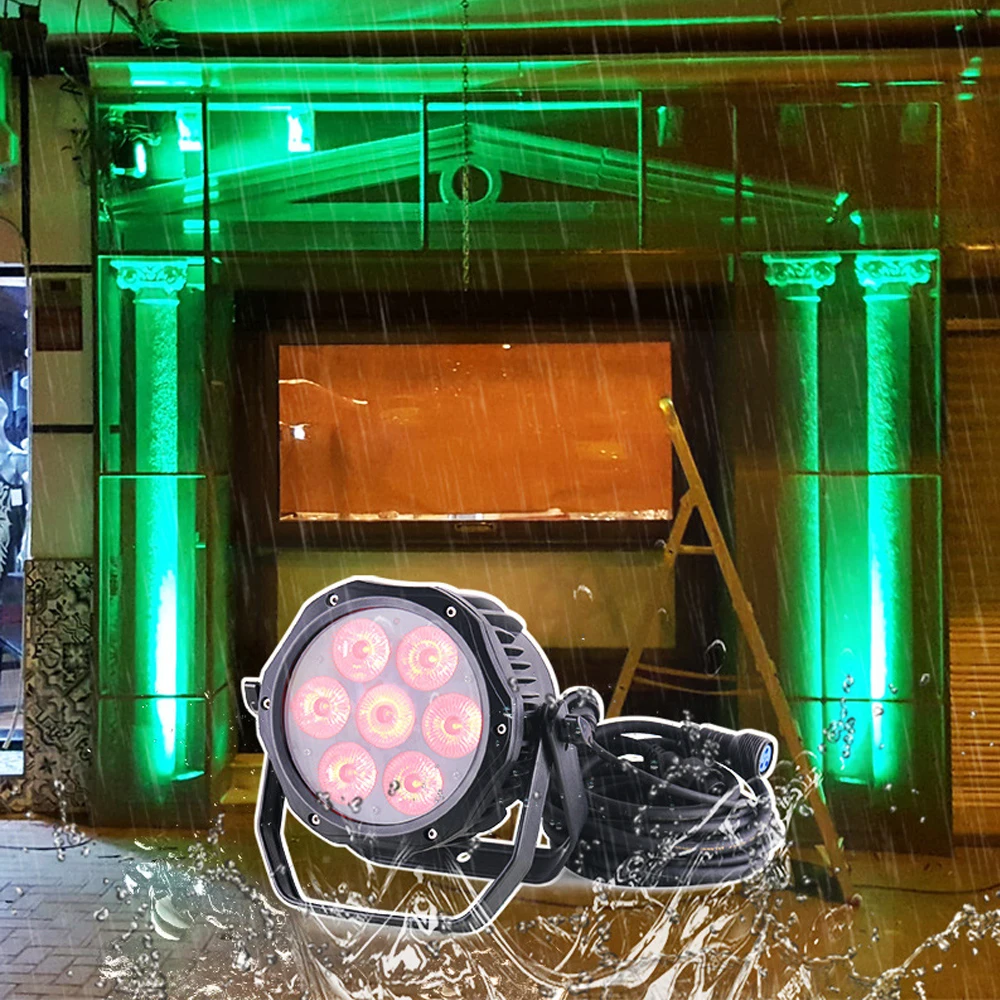 IP65 Waterdichte Led Par Licht 7X15W Rgbwa Uv 6IN1 Par Led Licht Outdoor Podium Verlichting Dmx Controller Dj Licht Voor disco Party
