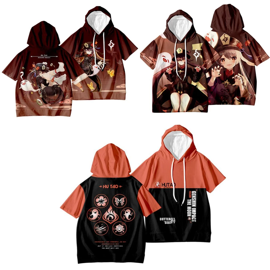 Disfraz de Anime Genshin Impact Hu Tao, Kimono Haori japonés, cárdigan, camisa de talla grande, chaquetas, fiesta de Halloween para hombres y mujeres