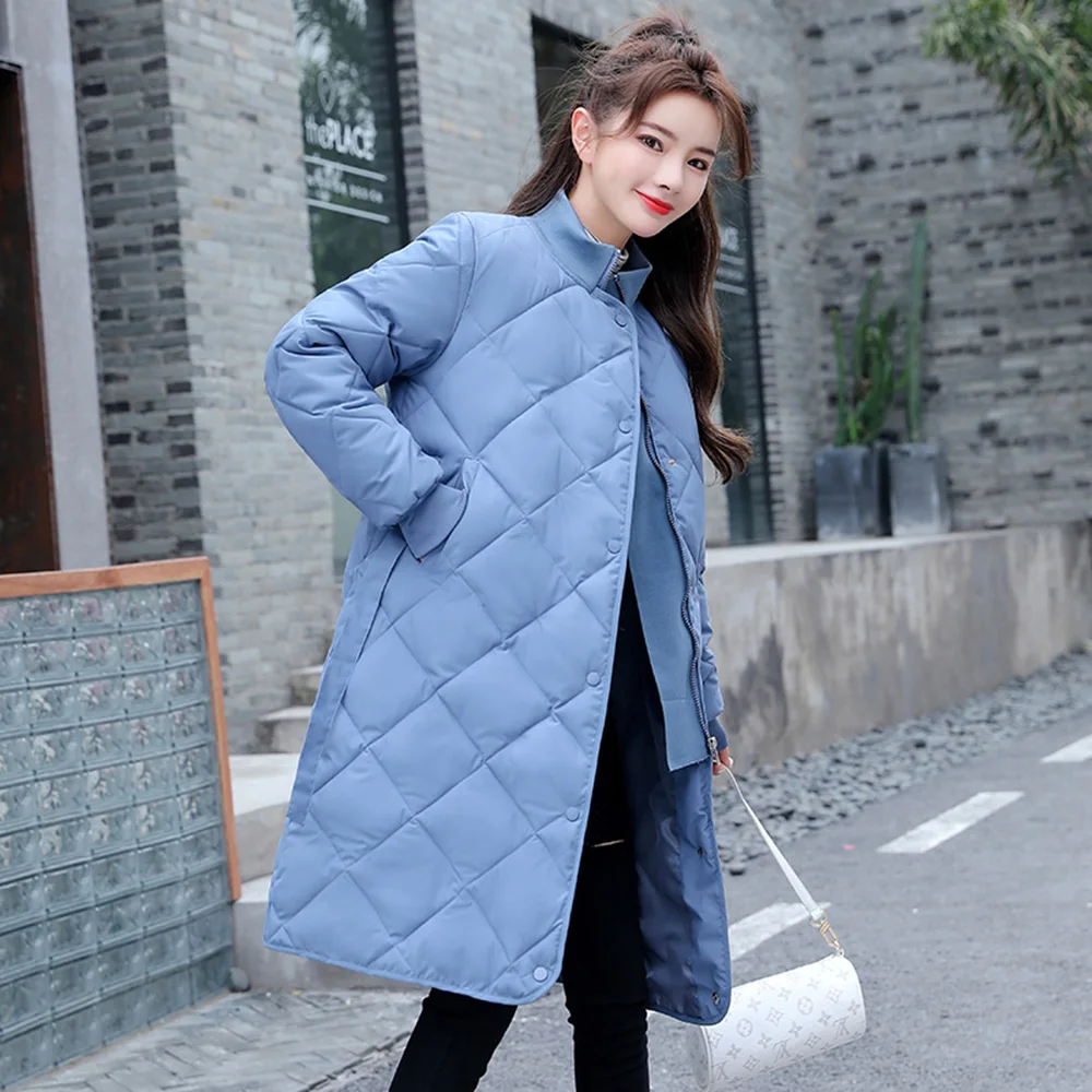 Vielleicht Winter Jacket Women Casual Long Coat Winter Female Down Cotton Padded Parkas Bandage Ladies Jacket Coat