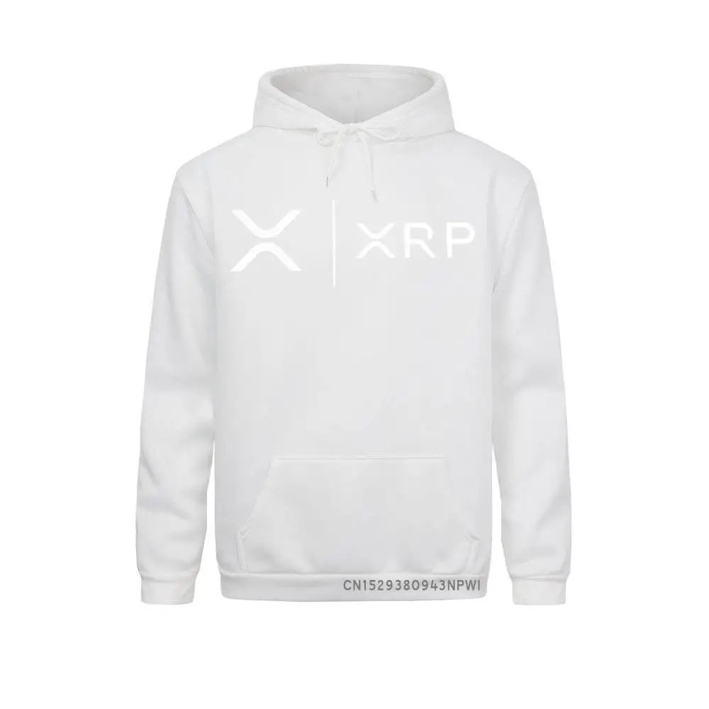 Side By Side Ripple Coin XRP Sweatshirt Unique Design Hoodie Organic Costume Faddish Homme High Street Pullovers Shirt