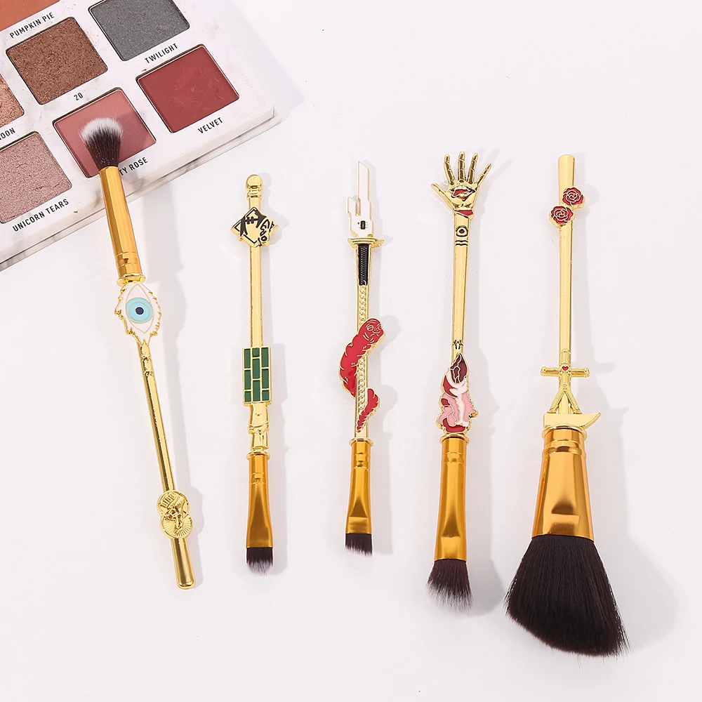 Hot Cosplay Japan Anime Jujutsu Kaisen Makeup Brush Tool Set Cosmetic Blush Eyeshadow Eyebrow Nose Shadow Brush Woman Maquiagem